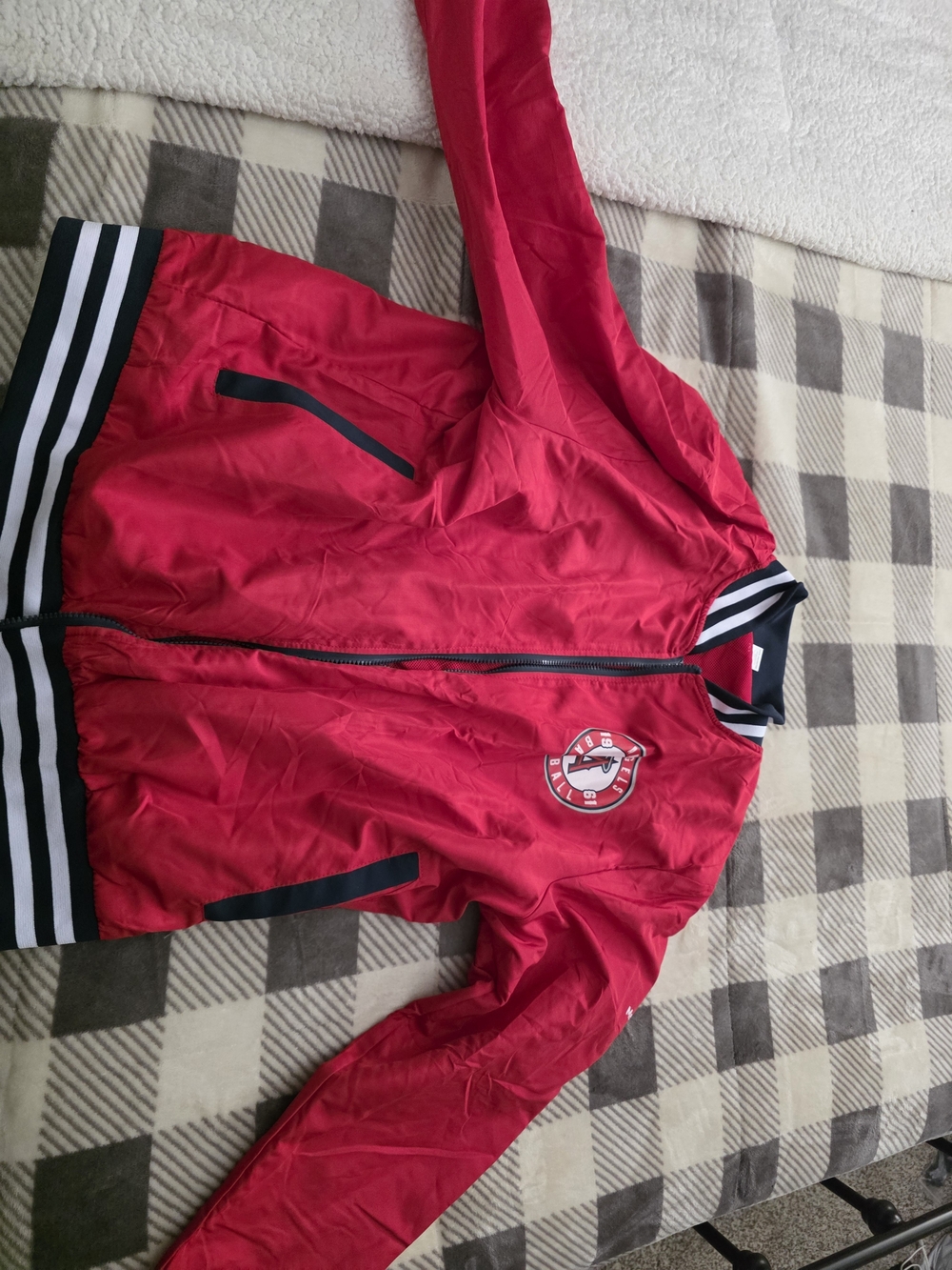 Angels Bomber Jacket with Striped Trim